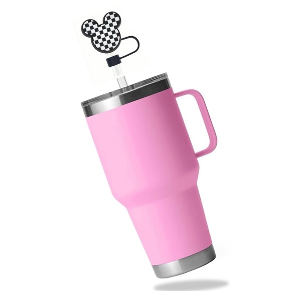 Mickey Mouse/Checker Flag Straw Topper/Cover, NEW, Disney - Picture 4 of 9